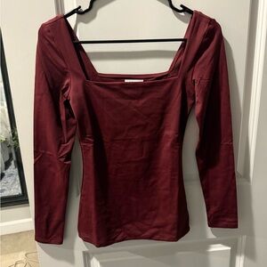 aritzia square neck contour top NWT